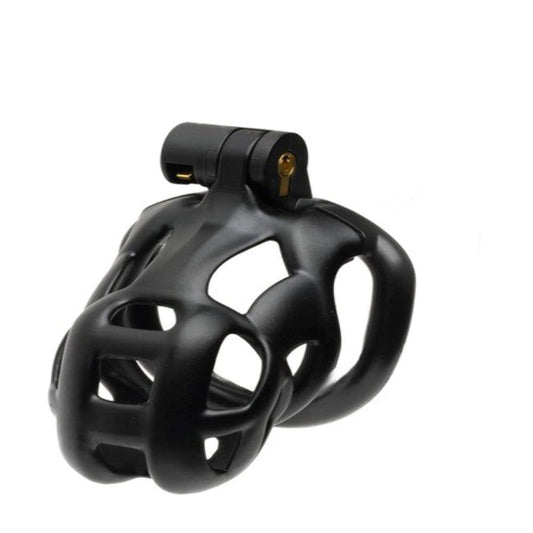 Sport Fucker The Guardian by CellMate Male Chastity Device Black with Lock - - Male Chastity