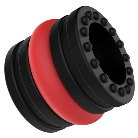 BDStyle 2 Piece Mens Silicone Ball Stretcher Dual Component Enhancement - Ball Stretchers and Crushers