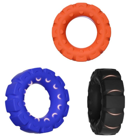 BDStyle Tread Ultimate Tire Silicone Cock Ring with Tread Design - Stretchy Cock Rings