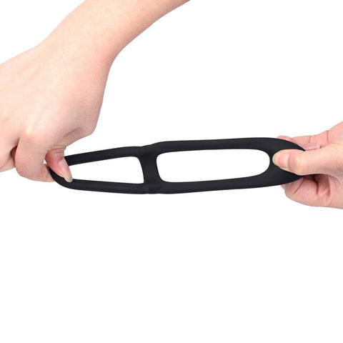 BDStyle Sex Delay Silicone Dual Cock Ring - Stretchy Cock Rings
