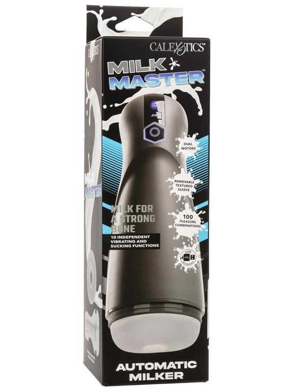 California Exotics Milk Master Automatic Milker Rechargeable Male Masturbator - Masturbators and Strokers