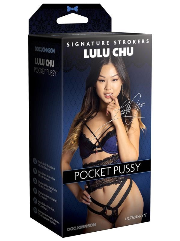 Doc Johnson Lulu Chu ULTRASKYN Pocket Pussy Male Stroker Premium Masturbator - - Masturbators and Strokers