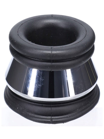 Doc Johnson Fort Troff Full Metal Jacket Mens Cock Ring Weighted Design - Stretchy Cock Rings