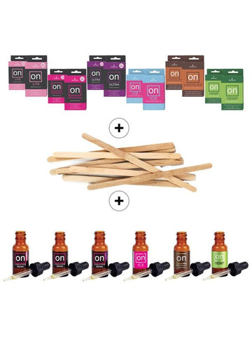 Sensuva On Arousal Oil 12 Piece Assorted Massage Oils Refill Kit Natural Buzzing - Massage Oils and Lubricants