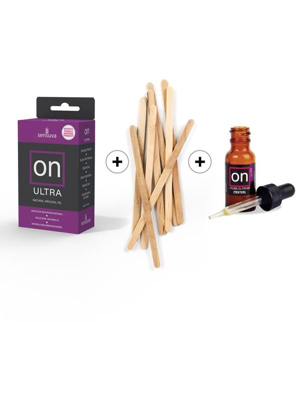 Sensuva On Ultra Arousal Massage Oil 5ml Medium Box 12 Piece Refill Kit - - Massage Oils and Lubricants