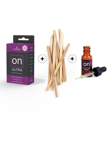Sensuva On Ultra Arousal Massage Oil 5ml Medium Box 12 Piece Refill Kit - Massage Oils and Lubricants