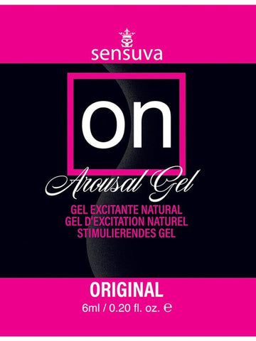 Sensuva On Original Arousal Massage Gel 6ml Single Use Packet Water Based Formula - Massage Oils and Lubricants