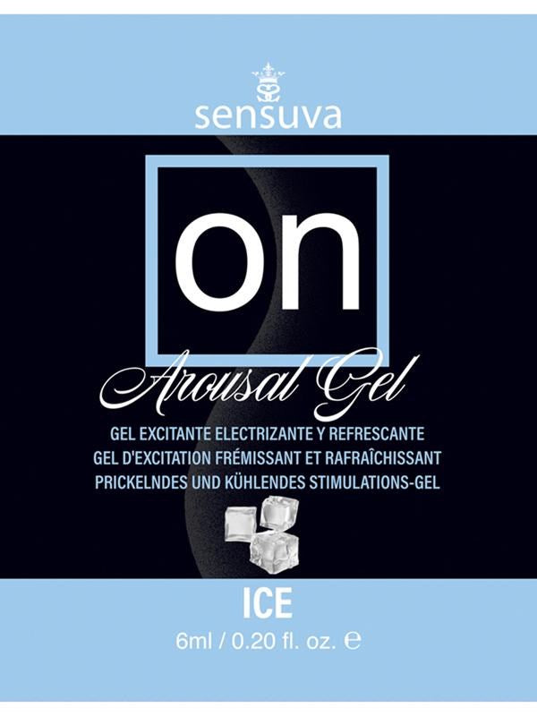 Sensuva On Ice Arousal Adult Gel 6ml Single Use Packet Cooling Stimulation - - Massage Oils and Lubricants