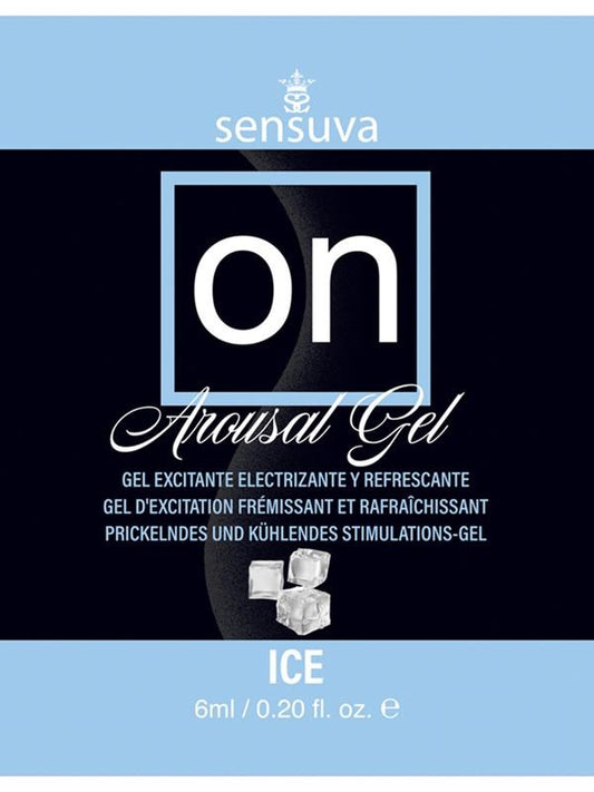 Sensuva On Ice Arousal Adult Gel 6ml Single Use Packet Cooling Stimulation - - Massage Oils and Lubricants