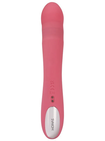 Svakom Avery Multi Function Rabbit Vibrator Strawberry Pink Dual Stimulation - Rabbit Vibrators