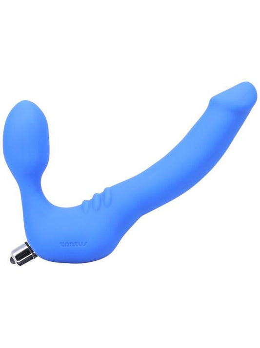 Tantus Strapless Slim Flexible Vibrating Double Ender Dildo Premium Silicone - - Vibrating Dildos