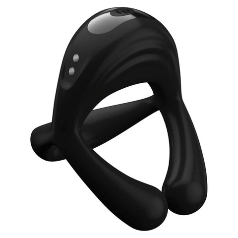 BDStyle Lust Vibration 10 Functions Tripe Cock Ring with Triple Band Design - Vibrating Cock Rings