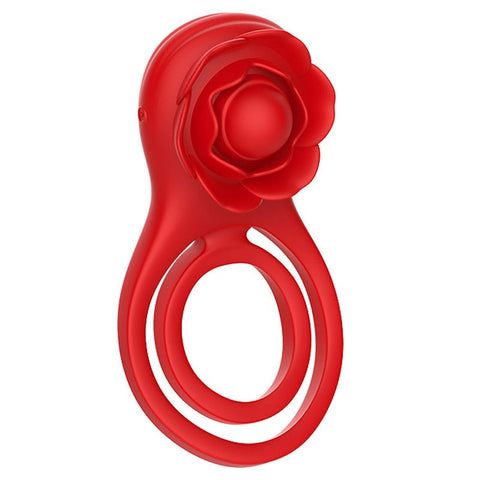 BDStyle Rose Shackle Plus App Remote Control Vibrating Penis Ring - Vibrating Cock Rings