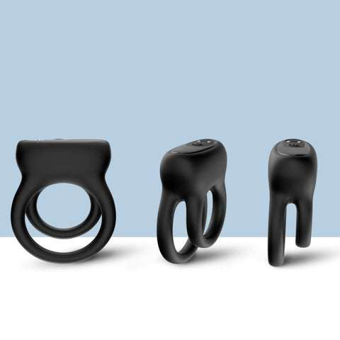 BDStyle Wireless Double Vibrating Mens Love Ring with Dual Motors - Vibrating Cock Rings