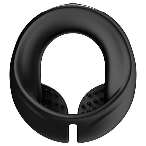 BDStyle Scrotum 10 Functions Vibrating Mens Cock Ring with Ribbed Texture - Vibrating Cock Rings
