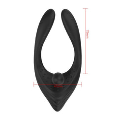 BDStyle Love Triangle Vibrating Cock Ring With 3 Motor - - Vibrating Cock Rings