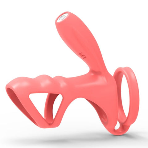 BDStyle Lock Love One Function Vibrating Cock Ring Firm Latex Design - Vibrating Cock Rings