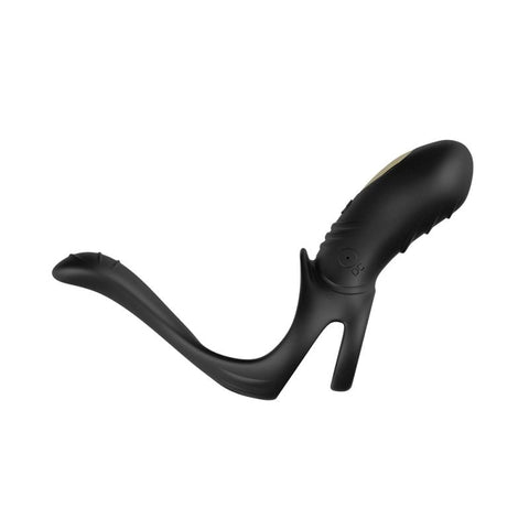BDStyle Tail 9 Frequency Vibration Cock Ring with 9 Speed Settings - Vibrating Cock Rings