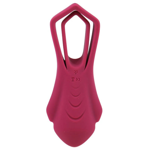 BDStyle Roadster Dual Silicone Testis Vibrating Penis Ring with Dual Ring - Vibrating Cock Rings