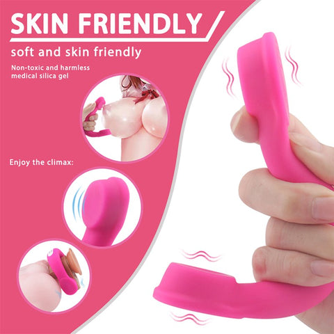 S Hande Headset Multi Functions Vibrating Cock Ring Pink Dual Motor - Vibrating Cock Rings