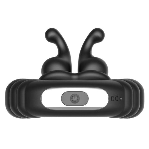 BDStyle Snails 10 Functions Vibrating Dual Penis Ring with Dual Stimulation - Vibrating Cock Rings