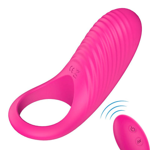 S Hande Himan Male Vibration Cock Ring Rose Wireless Control - Vibrating Cock Rings