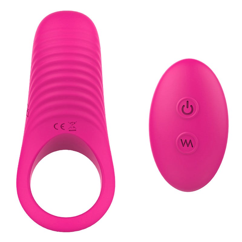 S Hande Himan Male Vibration Cock Ring Rose Wireless Control - - Vibrating Cock Rings