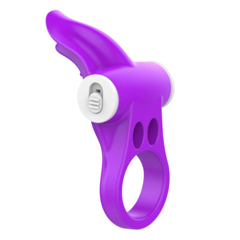 BDStyle Tongue Shaped Multi Functions Mens Vibrating Cock Ring Enhancement - Vibrating Cock Rings