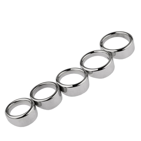 BDStyle Stainless Steel Chrome Rooster Penis Ring with Firm Erection Control - Steel Cock Rings