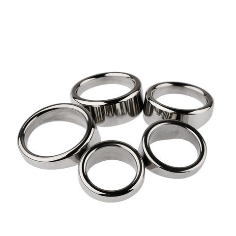 BDStyle Stainless Steel Chrome Rooster Penis Ring with Firm Erection Control - Steel Cock Rings