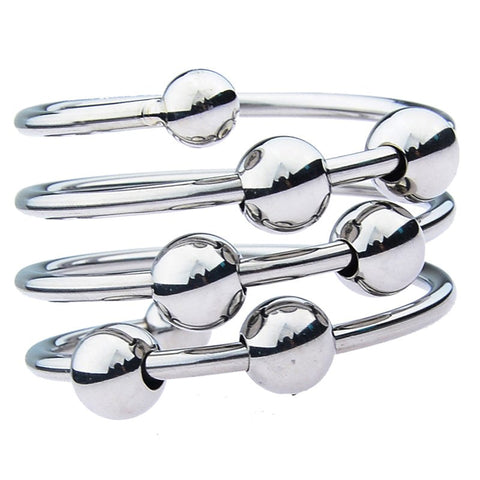 BDStyle Stainless Steel Six Removable Ball Mens Cock Ring and Customizable - Steel Cock Rings
