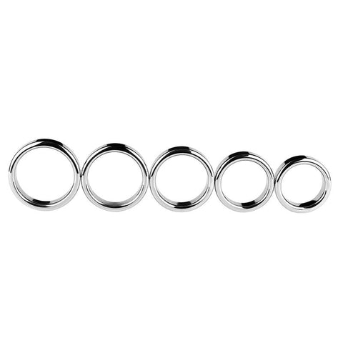 BDStyle Chrome Stainless Steel Mens Cock Ring 1.5cm Height Premium Design - Steel Cock Rings