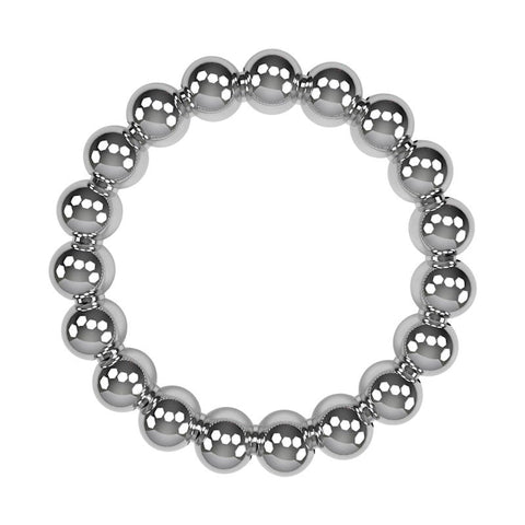 BDStyle Meridian Stainless Steel Mens Beaded Cock Rings Double Ring Design - Steel Cock Rings