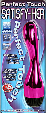 XR Brands Synergy Erotic Perfect Touch Satisfy Her Adult Massager with 5 Speeds - Personal Massagers