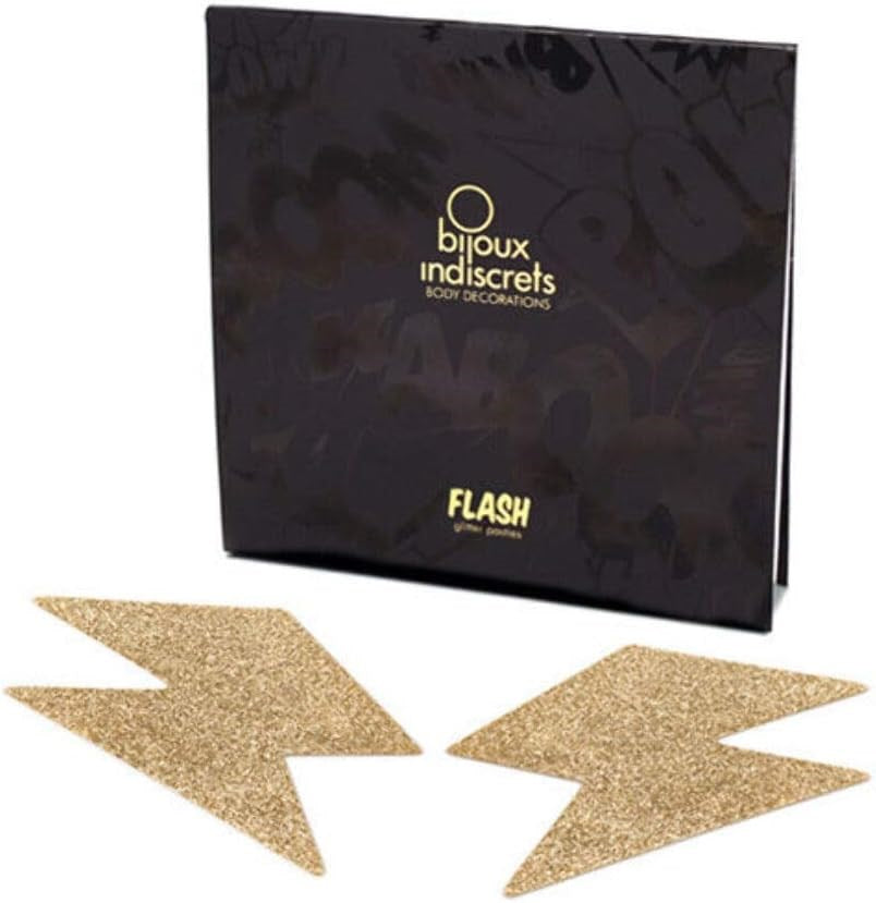 Bijoux Indiscrets SI Flash Bolt Womens Pasties Lightning Bolt Body Decorations - - Breast and Nipple Toys