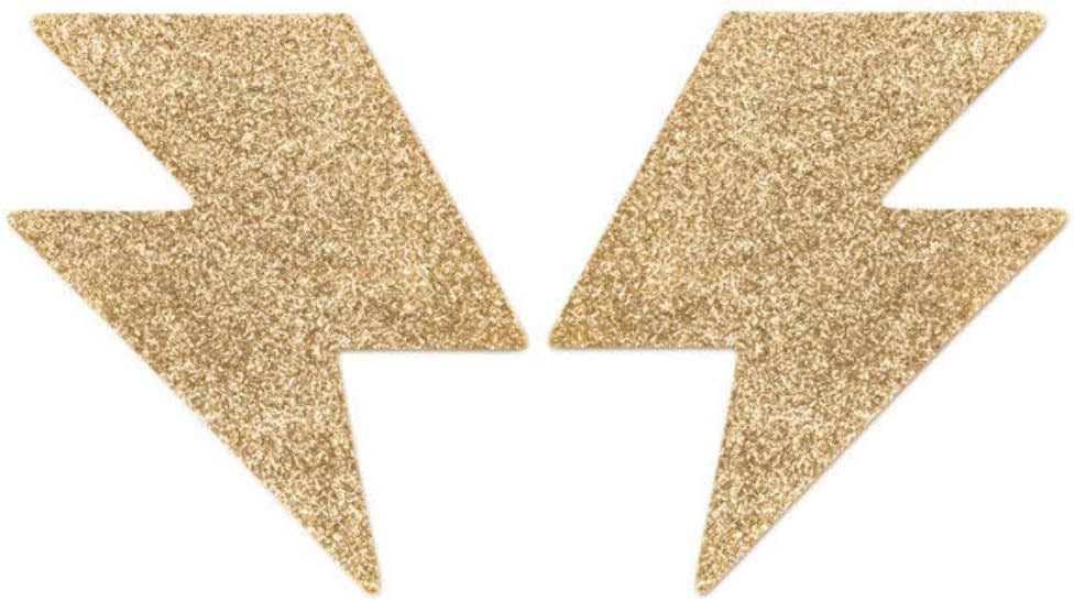 Bijoux Indiscrets SI Flash Bolt Womens Pasties Lightning Bolt Body Decorations - - Breast and Nipple Toys