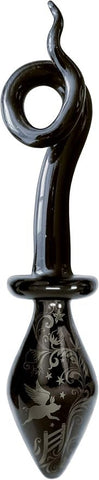 Icon Brands Fashionistas Glass Pig Tail Butt Plug Small Premium Borosilicate - Butt Plugs