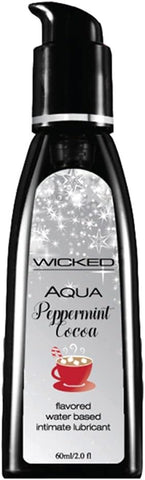 Wicked Sensual Care Aqua Water Based Lubricant Peppermint Cocoa 60ml Premium - Water Based Lubes