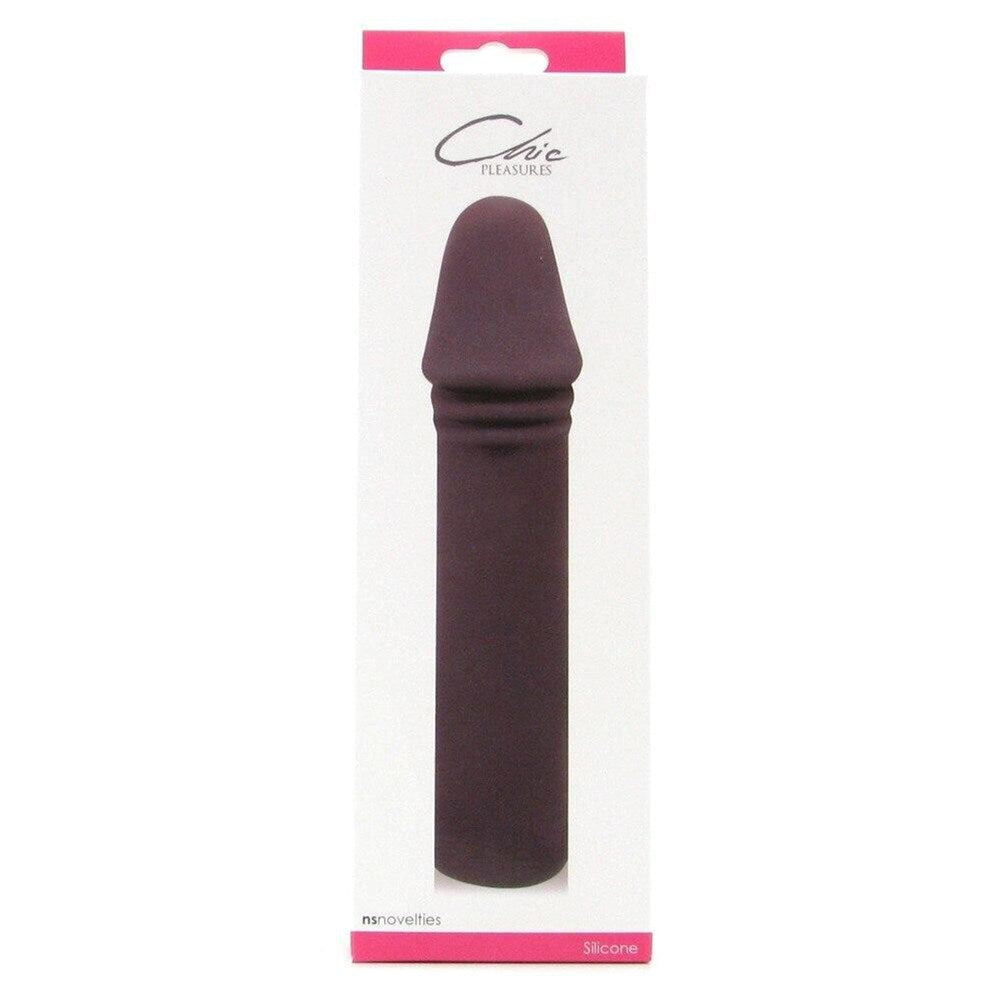 NS Novelties Chic Pleasures Realistic Silicone Dildo in Charcoal Premium - - Realistic Dildos