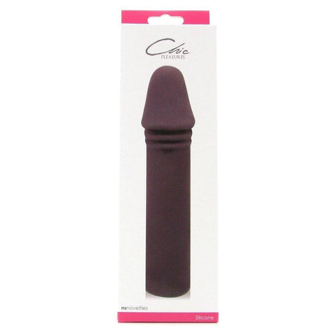 NS Novelties Chic Pleasures Realistic Silicone Dildo in Charcoal Premium - Realistic Dildos