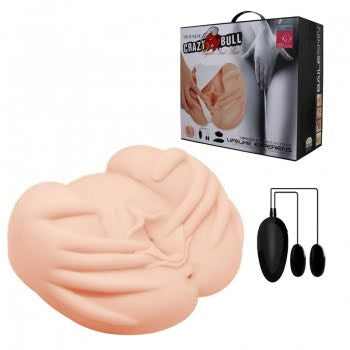 Crazy Bull Hands On Realistic Vagina And Ass Vibrating Masturbator - Masturbators and Strokers