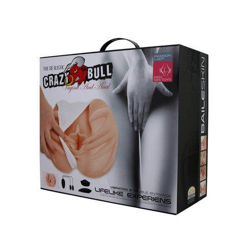 Crazy Bull Hands On Realistic Vagina And Ass Vibrating Masturbator - Masturbators and Strokers