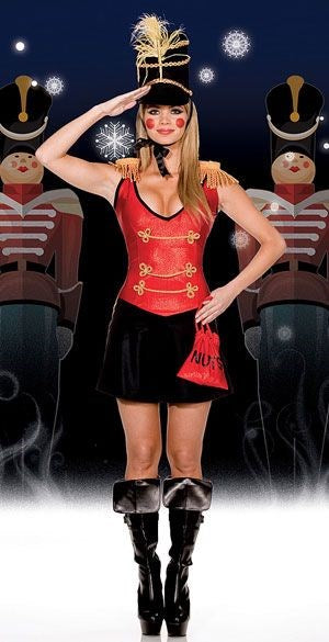 Dream Girl Lingerie Miss Nellie Nutcracker Sexy Costumes Large Premium Stretch - - Fancy Dress Ups