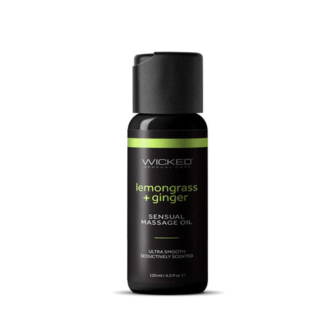 Wicked Sensual Care Scented Adult Massage Oil 120ml with Long Lasting Glide - Massage Oils and Lubricants