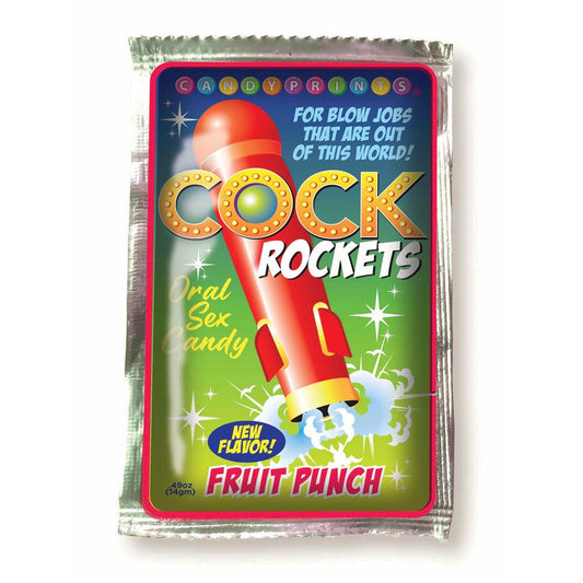 Little Genie Cock Rockets Flavoured Oral Sex Candy 15 grams Sweet Oral Enhancement - - Party Gifts and Novelties
