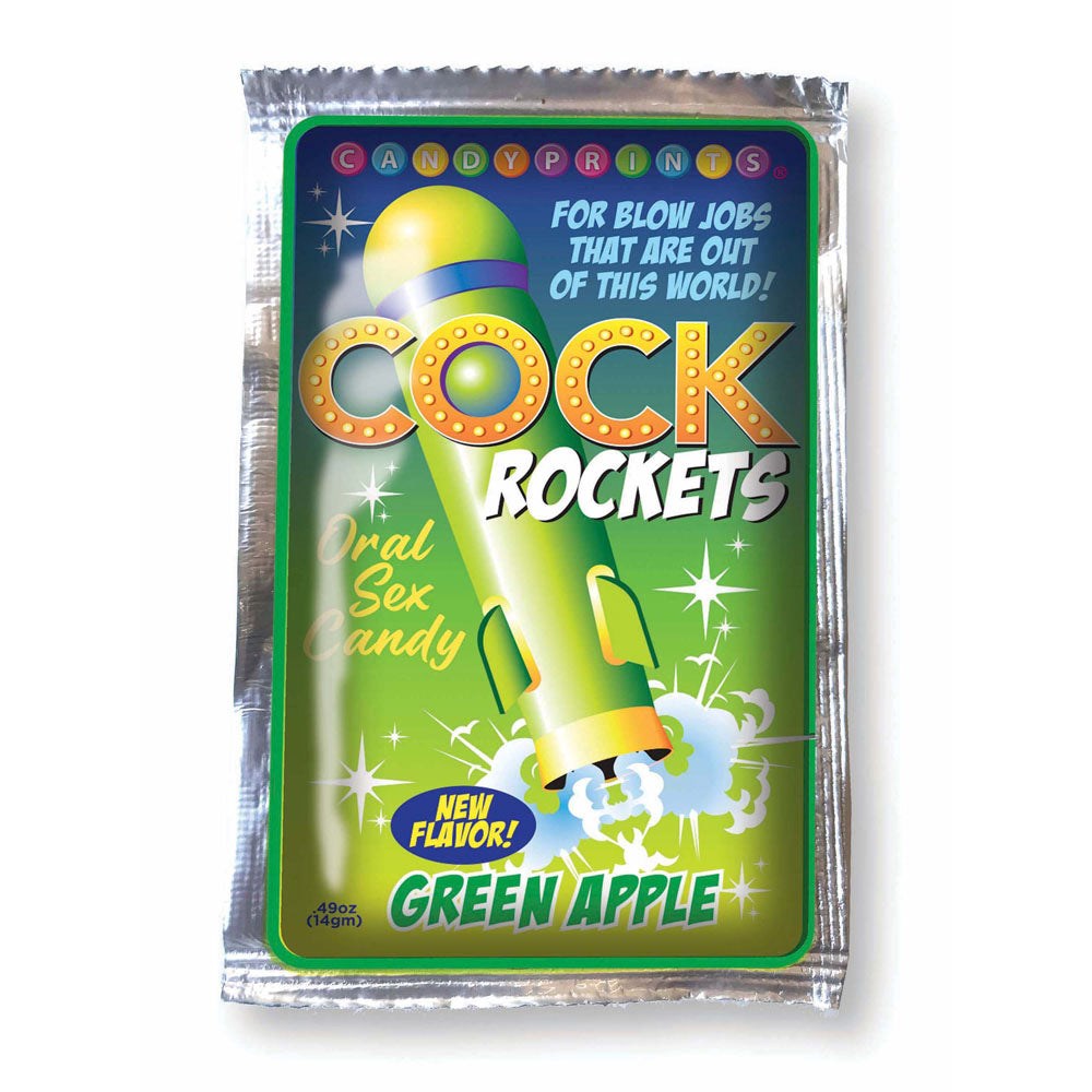 Little Genie Cock Rockets Flavoured Oral Sex Candy 15 grams Sweet Oral Enhancement - - Party Gifts and Novelties