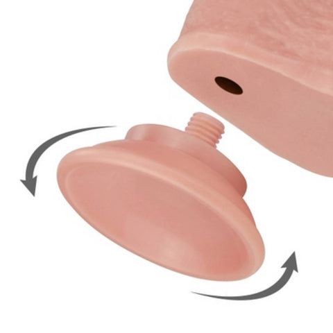 Lovetoy Sliding Skin Dual Layer Realistic Dong With Flexible Skin Material - Realistic Dildos
