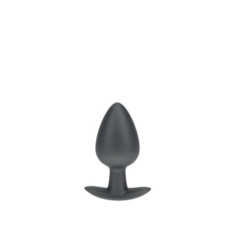 Shots Toys Shots OUCH! 8.9 cm Large Metallic and Soft Silicone Anal Plug Premium - Butt Plugs