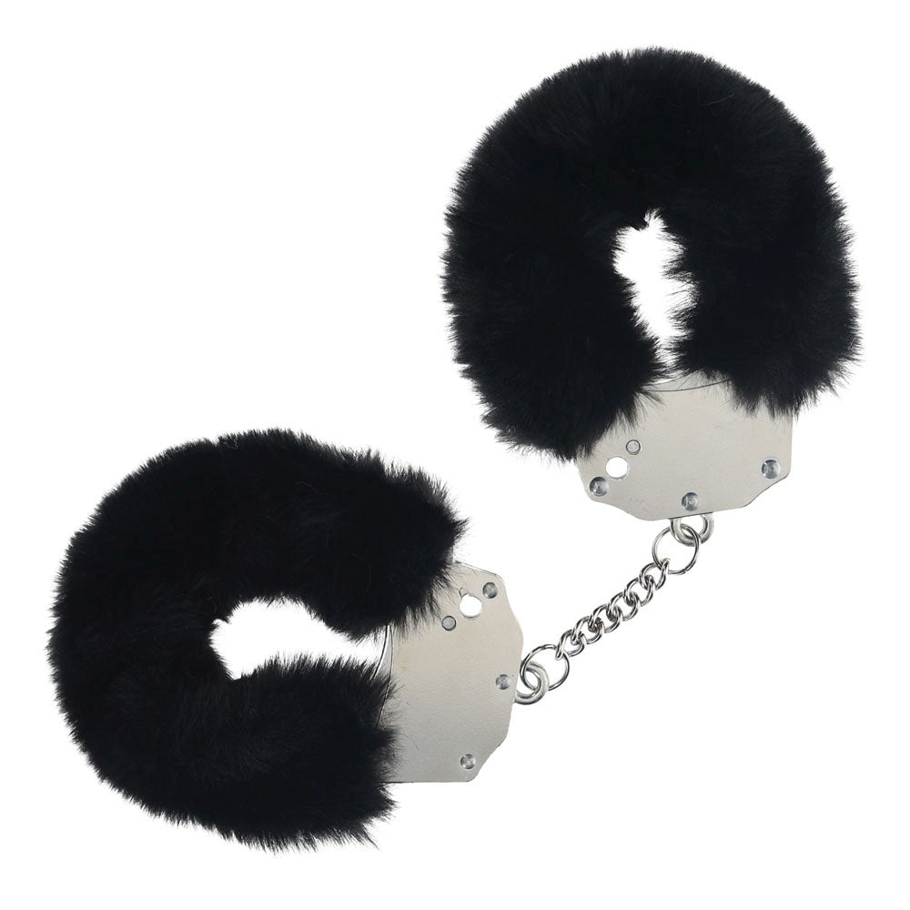 Shots Toys OUCH! Heavy Duty Fluffy Bondage Handcuffs with Comfort Padding - - Cuffs And Restraints