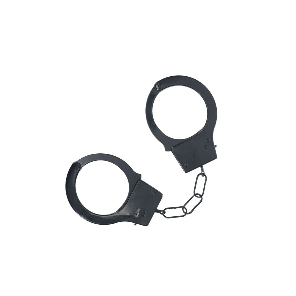 Shots Toys OUCH Classic Metal Handcuffs with Quick Release Safety Feature - - Cuffs And Restraints